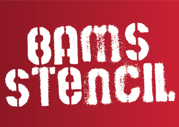 Bams Stencil: The Display Typeface for Standout Digital Design