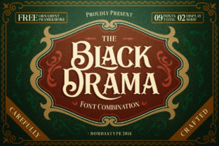 Black Drama Font: Elegance for Crafters & Sellers