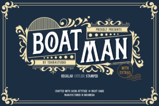 Boatman: A Vintage Display Font That Brings Handmade Products to Life