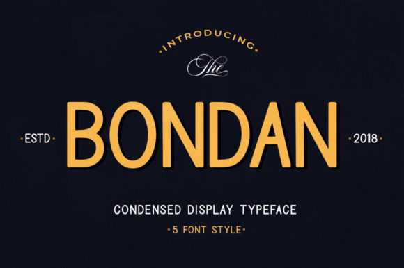 Bondan Family: A Display Font with Warmth and Edge