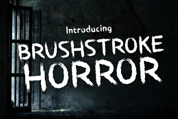 Brushstroke Horror: A Display Typeface for Web Design