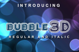 Bubble 3D: A Playful Display Font for Confident Editorial Design