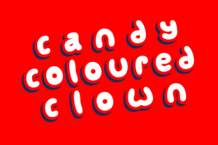 Candy Coloured Clown: A Playful Display Font for Editors