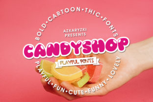 Candyshop Font: A Playful Display Typeface for Branding