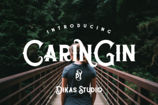Caringin: A Vintage All Caps Font for Editorial Design