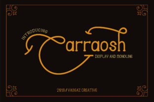 Carraosh: A Striking Monoline Display Font for Modern Branding