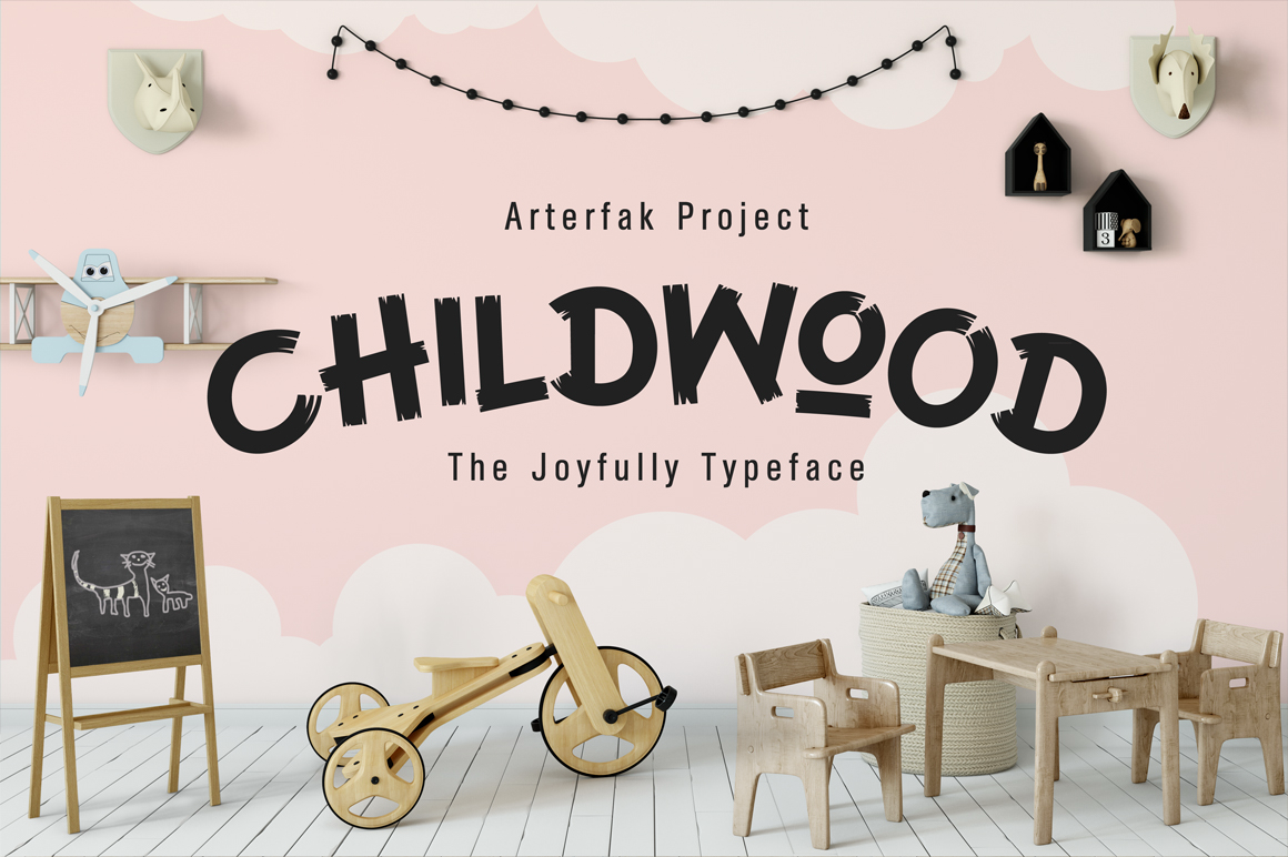 Childwood Font: A Playful Display Typeface for Web Designers