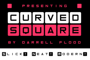Curved Square Font Review for Modern Web Design