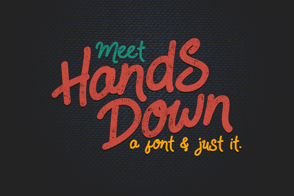 Hands Down: A Handmade Display Font for Branding