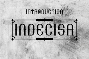 Indecisa Font: Vintage Character for Digital Layouts