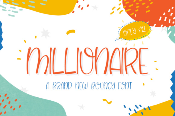Millionaire Font: A Bouncy Display Typeface for Modern Web Design