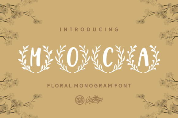 Moca: A Floral Display Font That Elevates Small Business Branding
