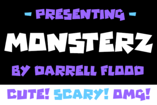Monsterz: A Playful Angular Font for Friendly Horror Themes