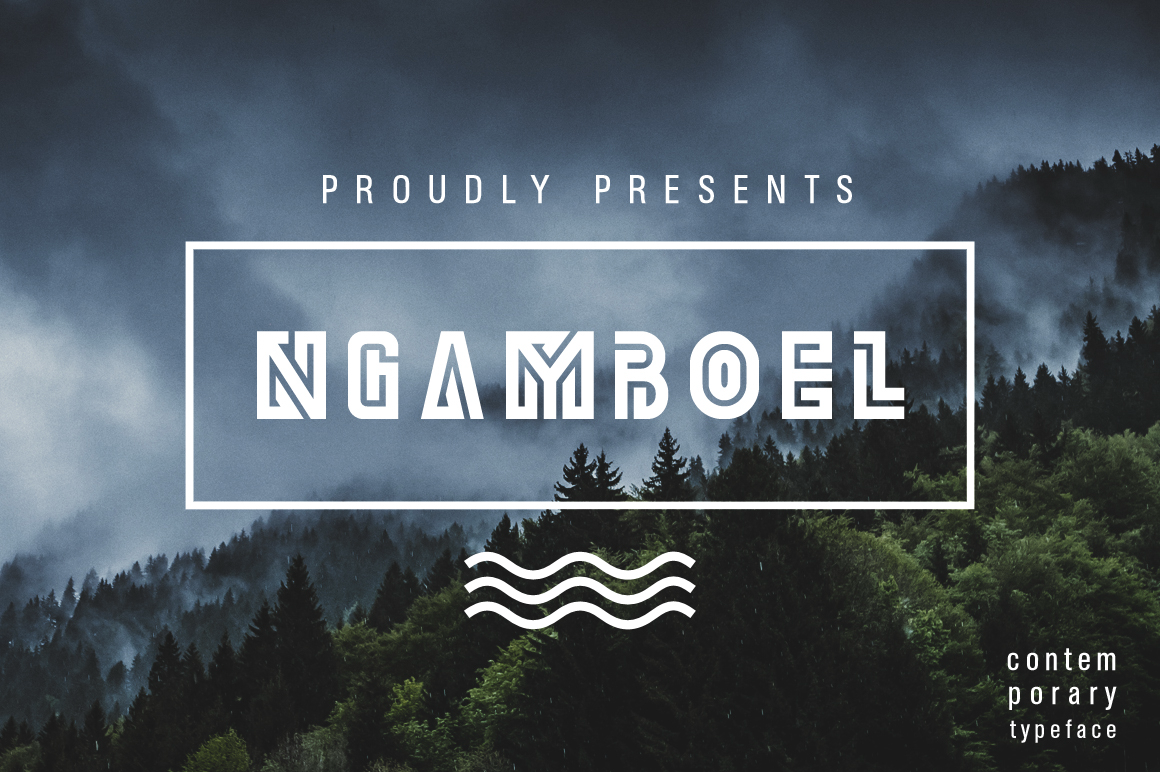 Ngamboel: A Display Font That Brings Manuscript Charm to Modern Product Design