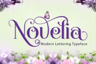 Novelia: A Swashy Display Font for Polished Branding