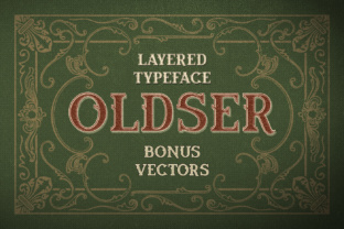 Oldser: A Vintage Display Font for Editorial Design