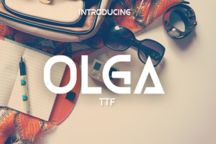 Olga: A Clean Stencil Font for Confident Campaign Design