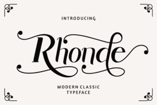 Rhonde: A Modern Display Typeface for Editorial Design
