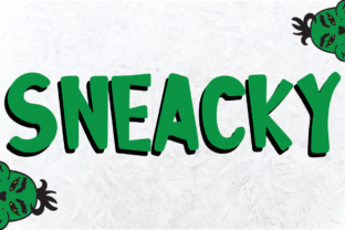 Sneacky: A Whimsical Display Font for Editorial Storytelling