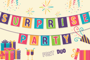Surprise Party Family: A Display Font for Editorial Charm