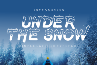 Under the Snow: A Layered Winter Font for Handmade Products