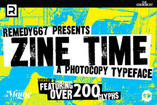 Zine Time: A Gritty Display Font for Web Design